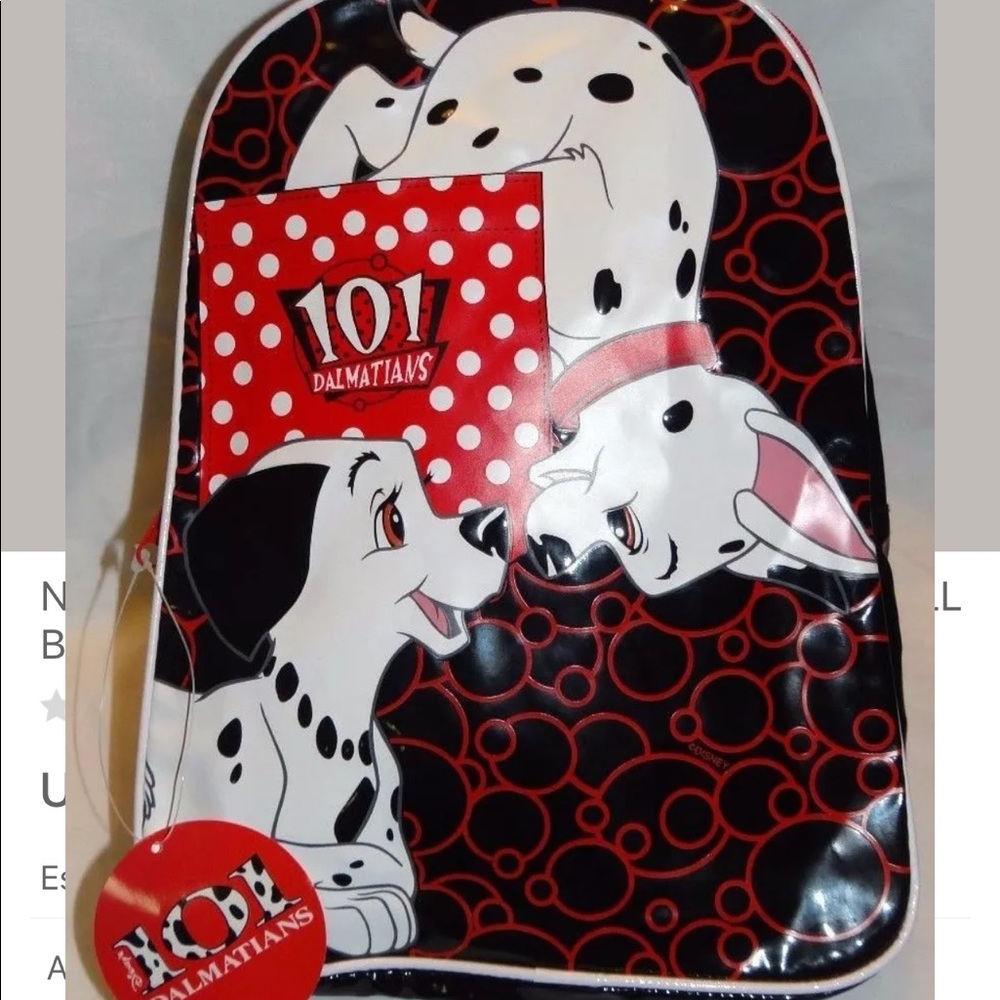 Vintage 101 Dalmatians black & white mini Backpack